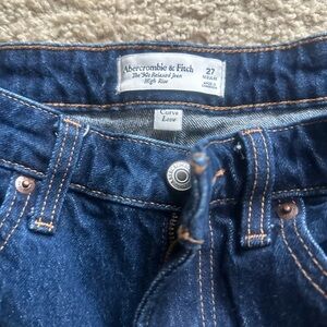 Abercrombie & Fitch Dark Blue High Rise Jeans